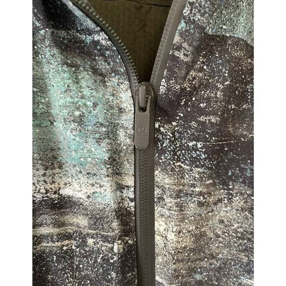 Lululemon Here to Move Jacket Azurite Dark Olive Zip Up Rain Coat Size 4 Small - Picture 7 of 13